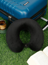 Load image into Gallery viewer, Black Soft Foam U-Shaped NeckPillow
