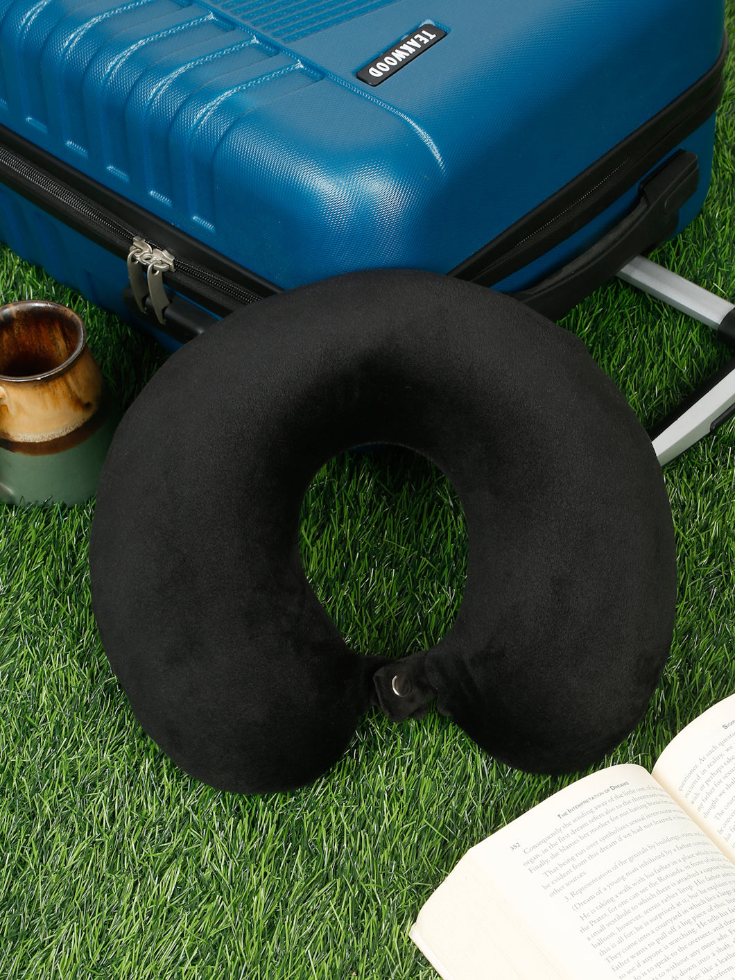 Black Soft Foam U-Shaped NeckPillow