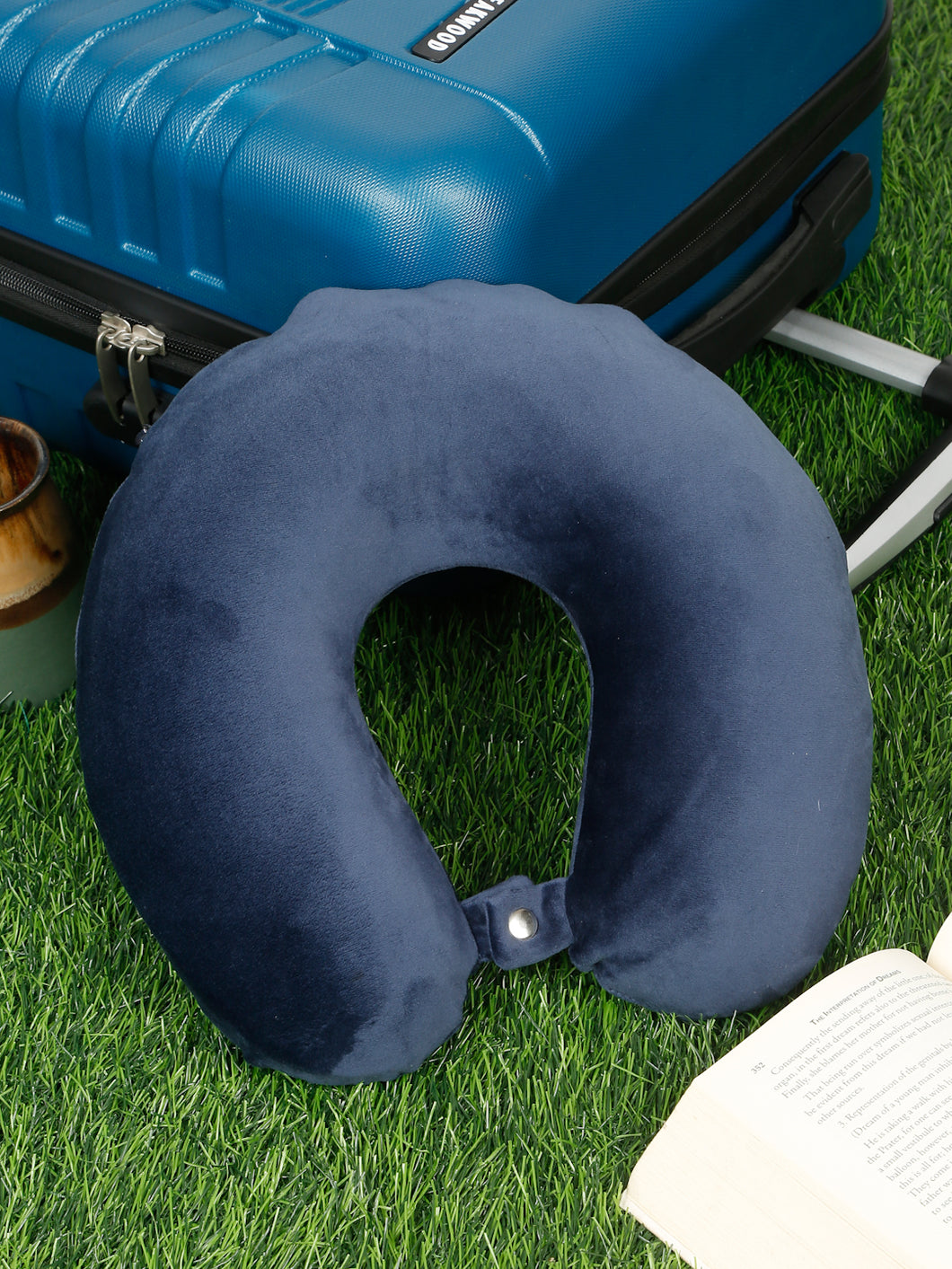 Blue Soft Foam U-Shaped NeckPillow