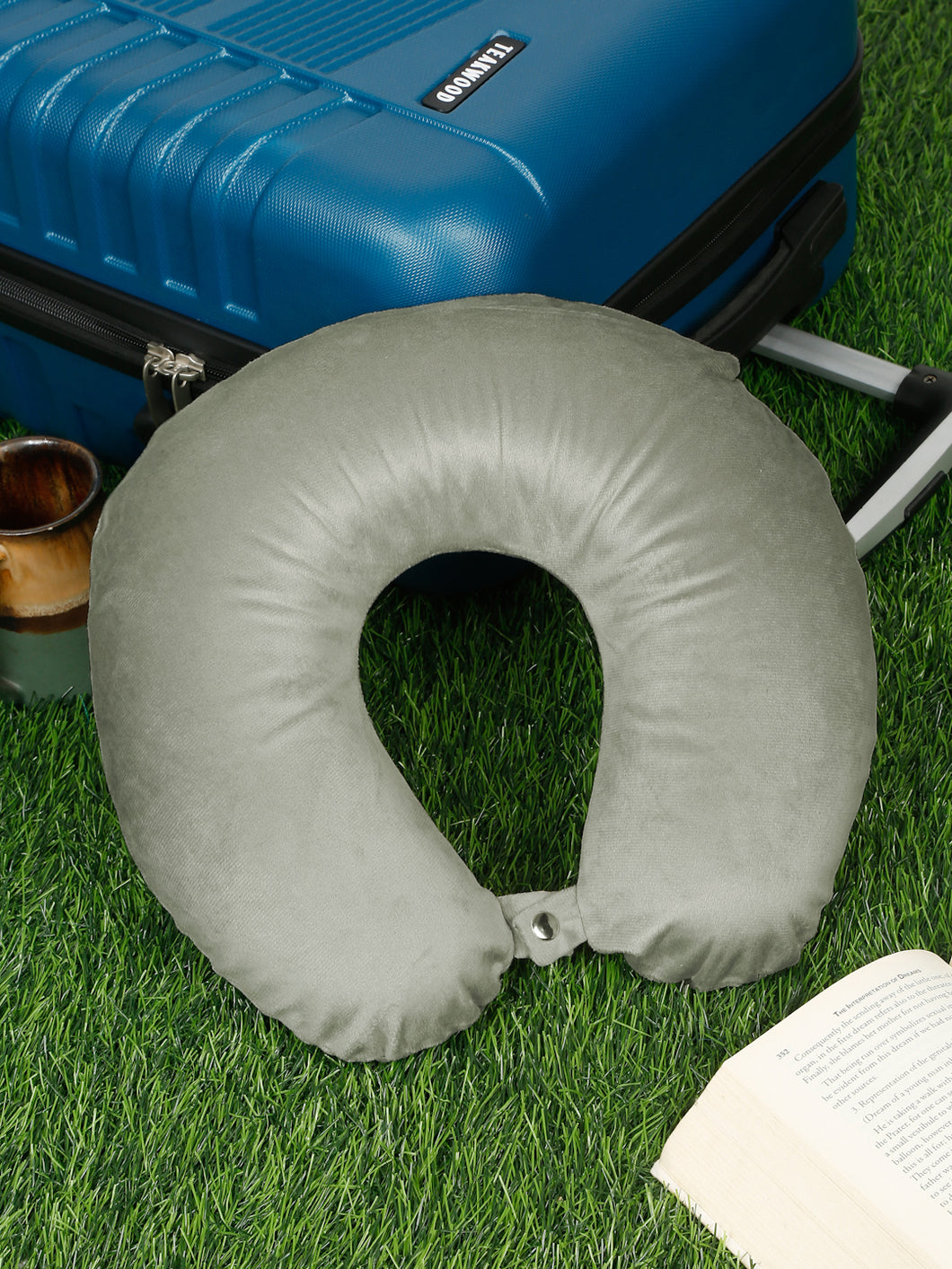 Grey Soft Foam U-Shaped NeckPillow