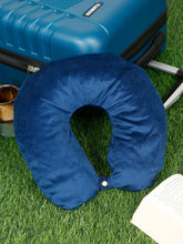 Load image into Gallery viewer, Blue U-Shaped NeckPillow with Been Balls Filled
