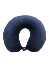 Load image into Gallery viewer, Teakwood Leather premium U-shaped neck pillow
