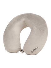 Load image into Gallery viewer, Teakwood Leather premium U-shaped neck pillow
