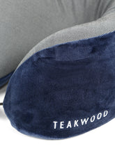 Load image into Gallery viewer, Teakwood Leather premium U-shaped neck pillow
