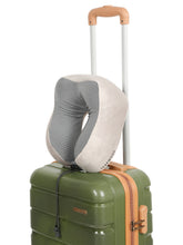 Load image into Gallery viewer, Teakwood Leather premium U-shaped neck pillow
