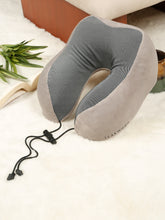 Load image into Gallery viewer, Teakwood Leather premium U-shaped neck pillow
