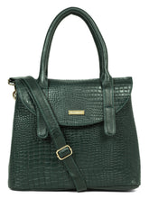 Load image into Gallery viewer, women&#39;s Croco Leather Structured Handbag
