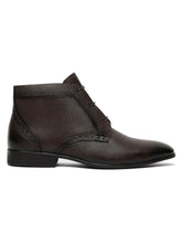 Load image into Gallery viewer, Men&#39;s Brown Leather Lace-up Chukka Boots
