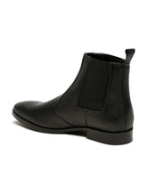 Load image into Gallery viewer, Men&#39;s Croco Texture Black Leathers Boots
