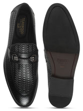 Load image into Gallery viewer, Men&#39;s Black Texture Leather Slip-on shoes
