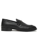 Load image into Gallery viewer, Men&#39;s Black Texture Leather Slip-on shoes
