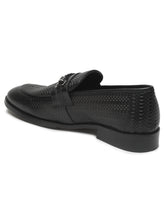 Load image into Gallery viewer, Men&#39;s Black Texture Leather Slip-on shoes
