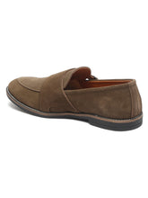 Load image into Gallery viewer, Teakwood Leather Men Solid Olive Round-Toe Monks- Clearance sale

