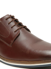 Load image into Gallery viewer, Men&#39;s Brown Semi-Formal Lace-Up Leather Shoes
