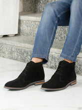 Load image into Gallery viewer, Men's Suede Leather Lace-Up Ankle Boots
