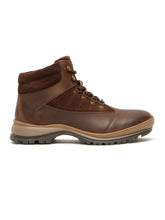Load image into Gallery viewer, Men&#39;s Brown Leather Mid-Top Hiking Boots
