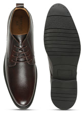Load image into Gallery viewer, Men Brown Texture Leather Formal Shoes
