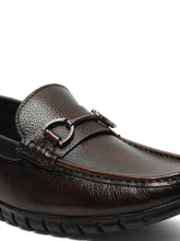 Load image into Gallery viewer, Men's Brown Solid Leather 360 Loafers
