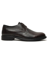 Load image into Gallery viewer, Men&#39;s Brown Texture Leather Derbies Shoes

