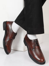 Load image into Gallery viewer, Men&#39;s Cherry Texture Leather Derbies Shoes
