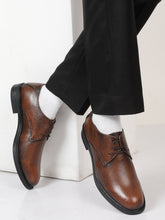 Load image into Gallery viewer, Men&#39;s Pine Texture Leather Derbies Shoes
