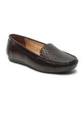 Load image into Gallery viewer, Women  Printed Leather Slip-on Loafers
