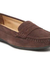 Load image into Gallery viewer, Women  Suede Leather Slip-on Loafers
