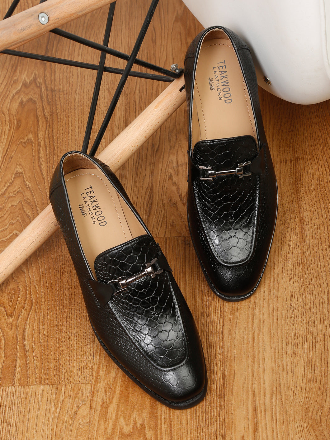  Black Loafer with Square Toe