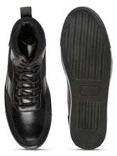 Load image into Gallery viewer, Men’s  Leather Stylish High-Top Sneakers
