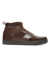 Load image into Gallery viewer, Men’s  Leather Stylish High-Top Sneakers

