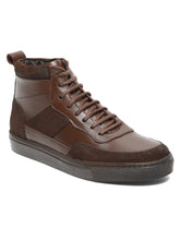 Load image into Gallery viewer, Men’s  Leather Stylish High-Top Sneakers
