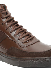 Load image into Gallery viewer, Men’s  Leather Stylish High-Top Sneakers
