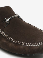Load image into Gallery viewer, Men Brown Solid Suede Casual Loafers
