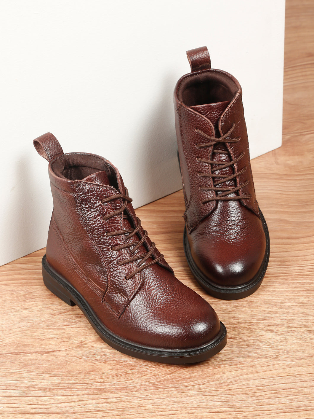 Kids’ Leather Lace-up Boots