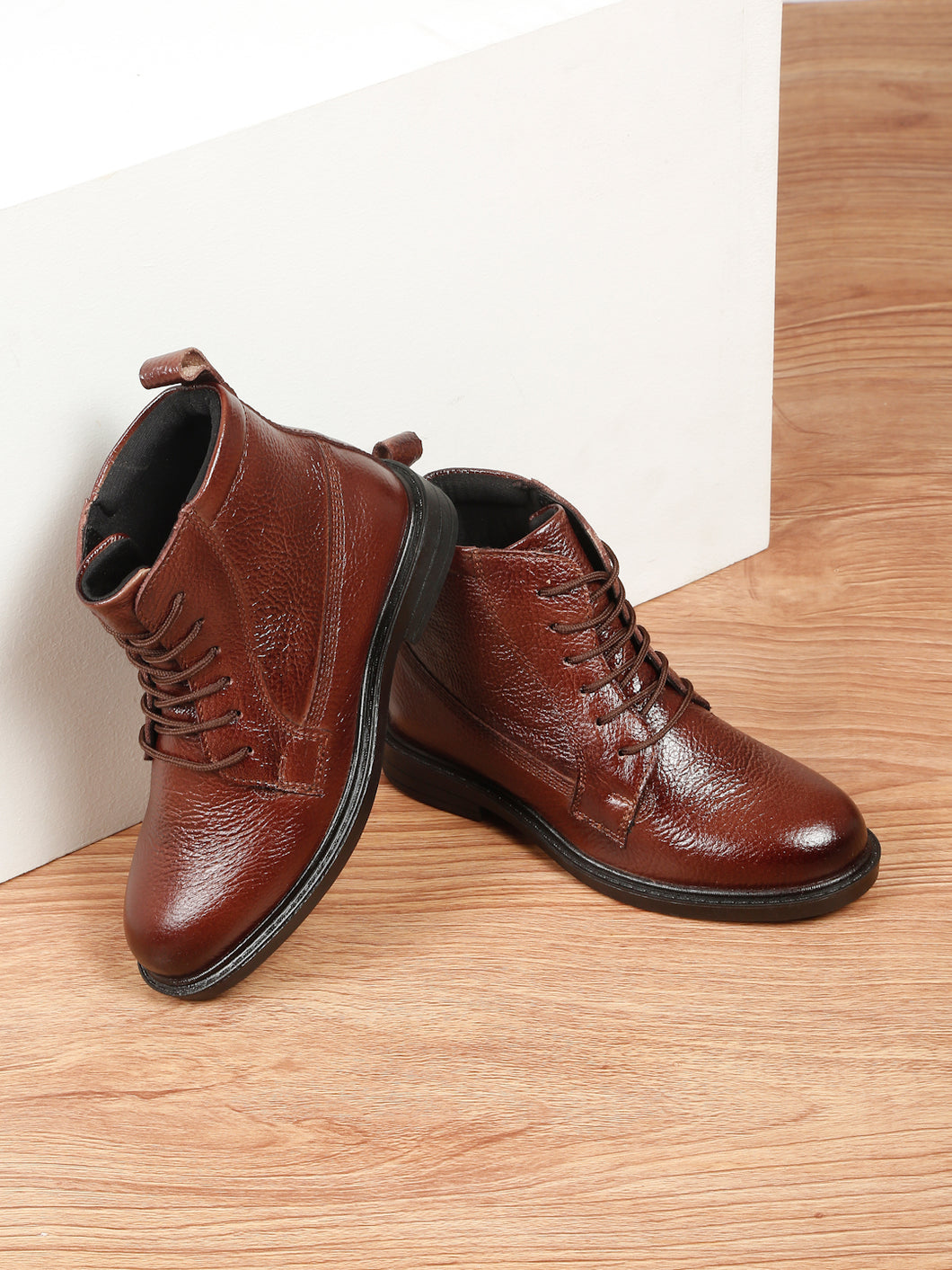 Kids’ Leather Lace-up Boots