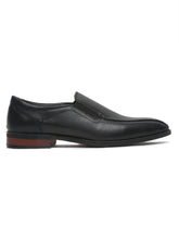 Load image into Gallery viewer, Men Black Solid Leather Formal Slip-On Loafers - Clearance sale
