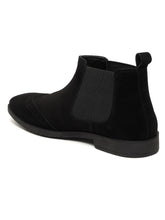 Load image into Gallery viewer, Men's Black classy Suede Leather Mid-Top Chelsea Boots
