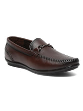 Load image into Gallery viewer, Men Classic Brown Leather Loafers shoes
