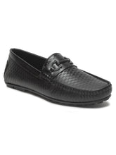 Load image into Gallery viewer, Men&#39;s Black Texture Leather Flexi 360 Loafers
