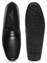 Load image into Gallery viewer, Men&#39;s Black Texture Leather Flexi 360 Loafers
