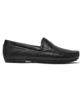 Load image into Gallery viewer, Men&#39;s Black Texture Leather Flexi 360 Loafers
