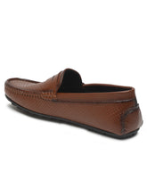 Load image into Gallery viewer, Men&#39;s Brown Texture Leather Flexi 360 Loafers
