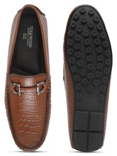 Load image into Gallery viewer, Men&#39;s Brown Texture Leather Flexi 360 Loafers
