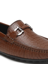 Load image into Gallery viewer, Men&#39;s Brown Texture Leather Flexi 360 Loafers
