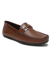 Load image into Gallery viewer, Men&#39;s Brown Texture Leather Flexi 360 Loafers
