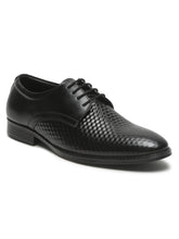 Load image into Gallery viewer, Mens's Black Patterned Texture Leather Formal Shoes
