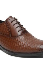 Load image into Gallery viewer, Mens Brown Texture Leather Formal Shoes
