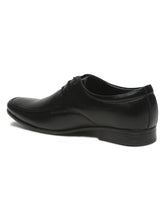 Load image into Gallery viewer, Mens&#39;s Black Solid Leather Lace-up Formal Shoes
