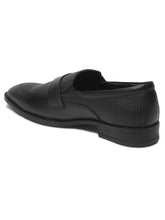 Load image into Gallery viewer, Men&#39;s Black Texture Leather Moccasins
