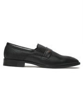 Load image into Gallery viewer, Men&#39;s Black Texture Leather Moccasins
